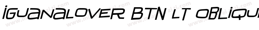 IguanaLover BTN Lt Oblique字体转换